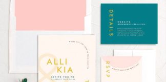 22 Modern Wedding Invitation Suites for a Trendy Aesthetic